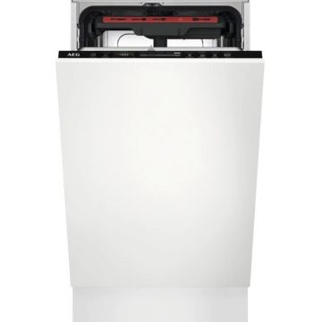 AEG Masina de spalat vase incorporabila Slim AEG FSE73527P, 10 seturi, 7 programe, Clasa D, MaxiFlex, AirDry, QuickSelect, Motor inverter, SatelliteClean, Afisaj digital, Time Beam, 45 cm AEG Masina de spalat vase incorporabila Slim AEG FSE73527P, 10 seturi, 7 programe, Clasa D, MaxiFlex, AirDry, QuickSelect, Motor inverter, SatelliteClean, Afisaj digital, Time Beam, 45 cm