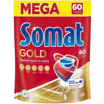 SOMAT Detergent pentru masina de spalat vase Somat Gold, 60 tablete SOMAT Detergent pentru masina de spalat vase Somat Gold, 60 tablete