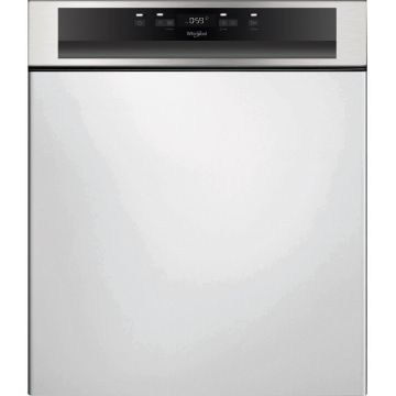 Whirlpool Masina de spalat vase semi-incorporabila Whirlpool WBC3C34PFX, 14 seturi, 8 programe, Clasa D, Motor Inverter, PowerClean Pro, Tehnologia al 6-lea Simt, Sistem Natural Dry, 60 cm, Inox Whirlpool Masina de spalat vase semi-incorporabila Whirlpool WBC3C34PFX, 14 seturi, 8 programe, Clasa D, Motor Inverter, PowerClean Pro, Tehnologia al 6-lea Simt, Sistem Natural Dry, 60 cm, Inox